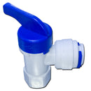 Válvula cople fitting de 3/8" x 1/4" de paso - Servimatic