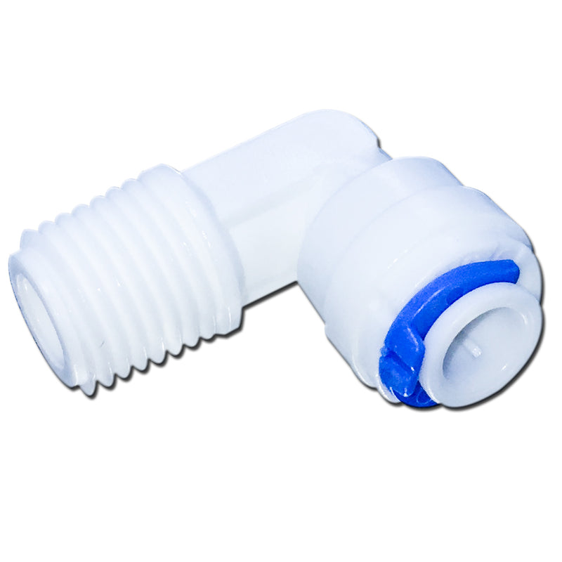 Codo Niple de 1/4" x 1/4"  en rosca exterior - Servimatic