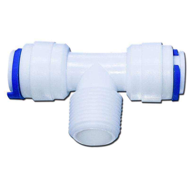 Conector fitting niple T de 3/8 x 3/8  en rosca exterior x 3/8" - Servimatic